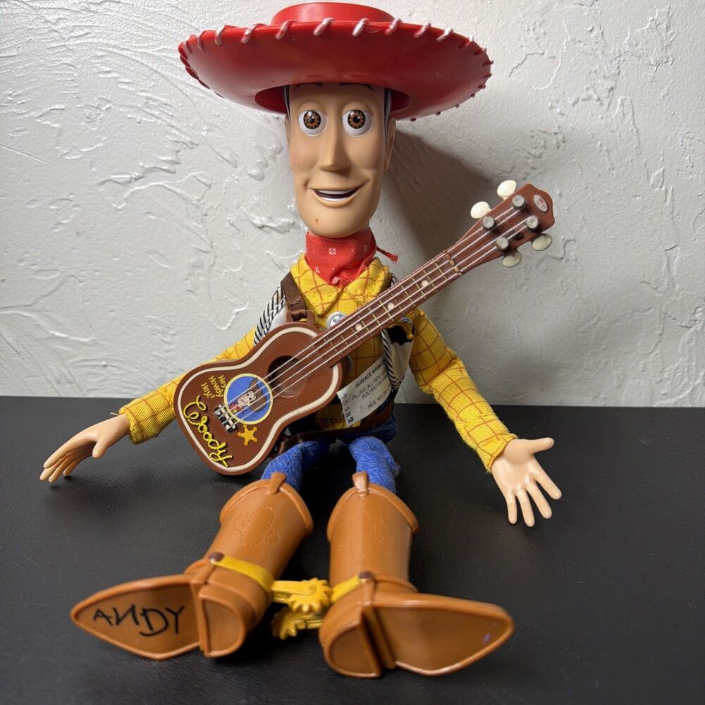 2005 Hasbro Disney Toy Story Woody Doll 13" Pull String Working